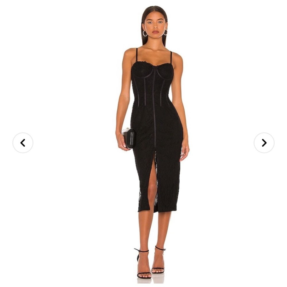 Jonathan Simkhai Exclusive Lace Bustier Midi Dress